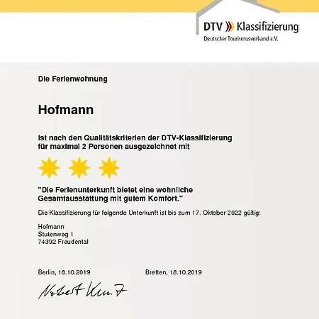 Ferienwohnung Hofmann Apartment